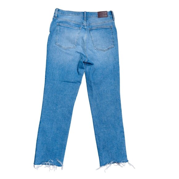 Madewell The Perfect Vintage Jeans High-Rise Distressed Straight-Leg Size 28 - Picture 2 of 4